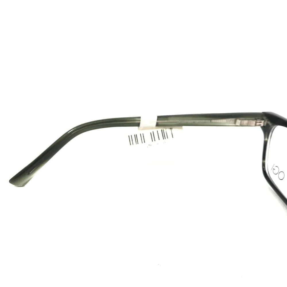 OGI Petite Eyeglasses Frames OK320/1820 Dark Grey Demi Horn Square 48-17-135